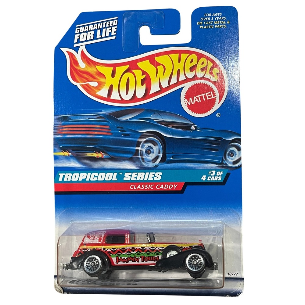 00262 - Hot Wheels1998 Classic Caddy Tropicool Series Collector #695 Diecast Car